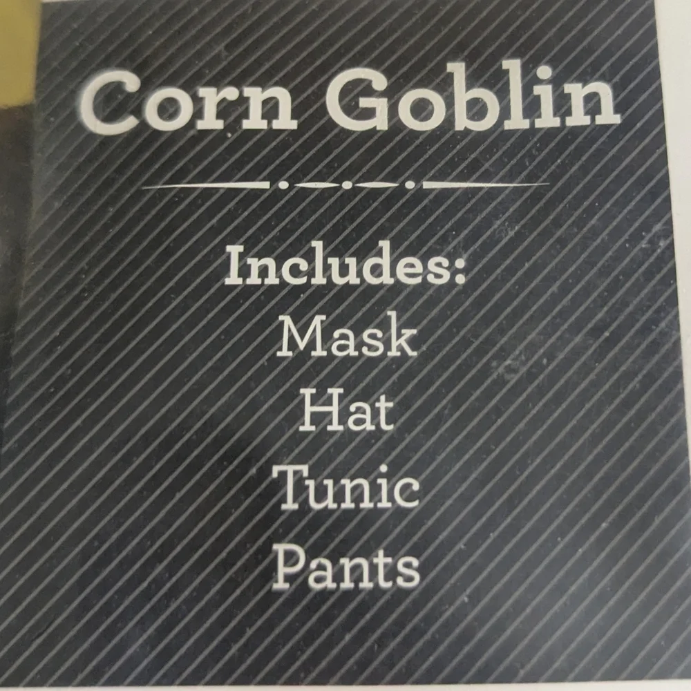 Celebrate Corn Goblin Costume  S 6/7 Brown Halloween